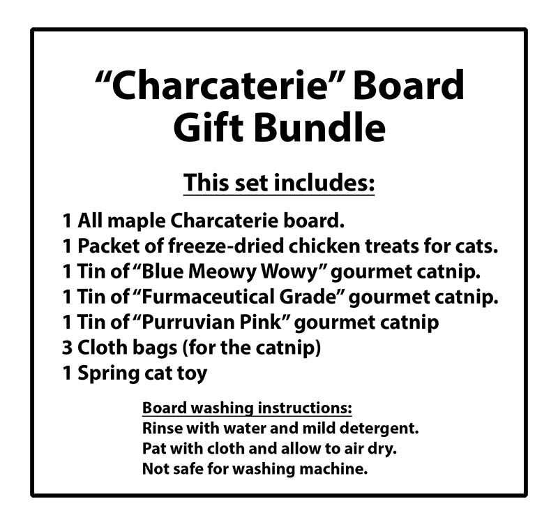 NEW "Charcaterie" Board Gift Bundle - Skinny Pete's Catnip
