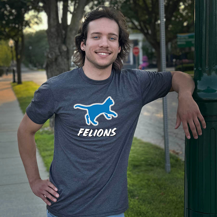 District Made Unisex VIP "Felions" Charcoal Tee - Skinny Pete's Catnip