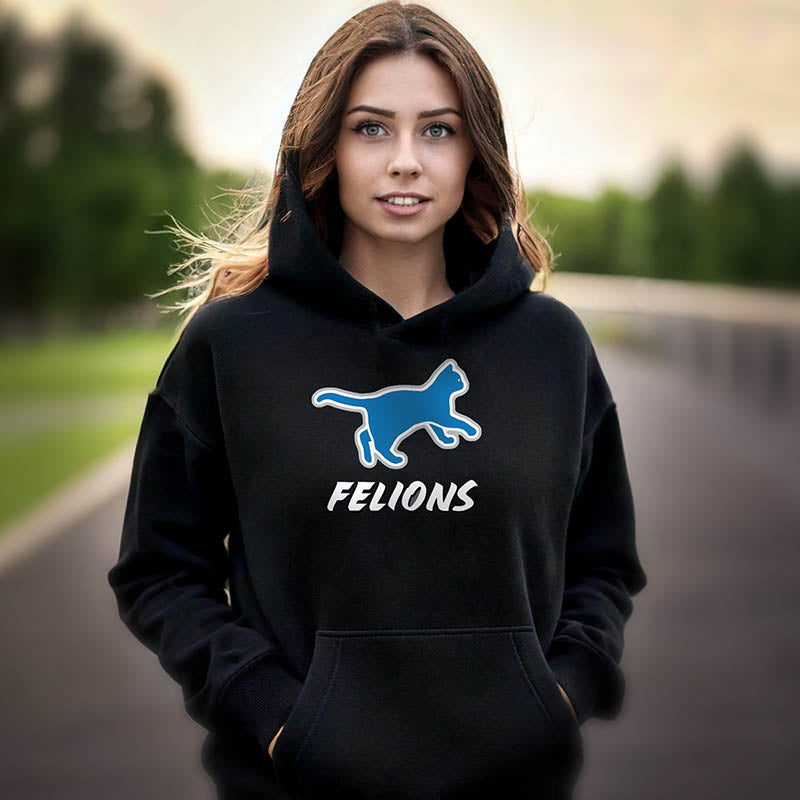Premium Unisex "FELIONS" Pull Over Hoodie - Skinny Pete's Catnip