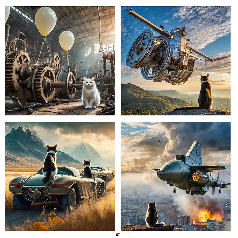 A.I. and Cats, 200 Synthetic Photos - Skinny Pete's Catnip