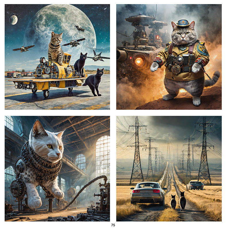 A.I. and Cats, 200 Synthetic Photos - Skinny Pete's Catnip