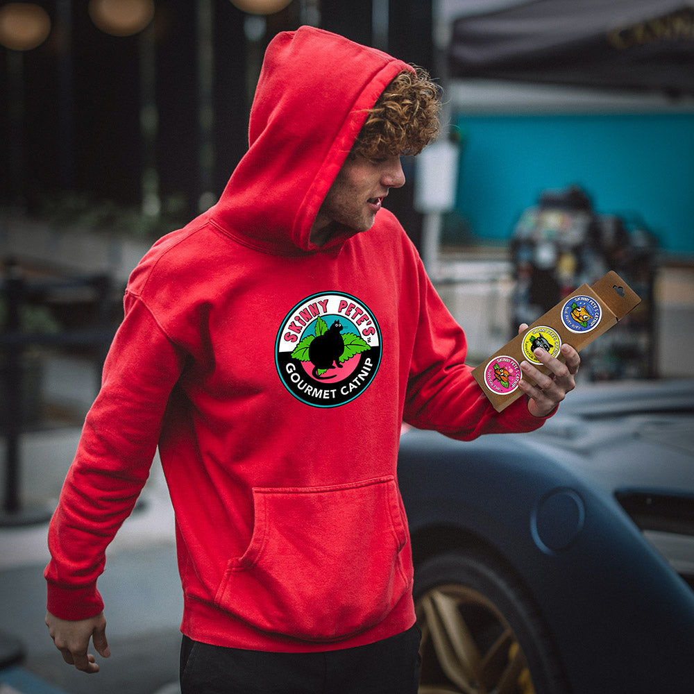 Premium Unisex "Skinny Pete's Catnip Logot" Pull Over Hoodie - Skinny Pete's Catnip