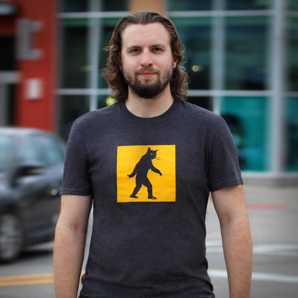 District Made Unisex VIP "Catsquatch" Charcoal Tee - Skinny Pete's Gourmet Catnip