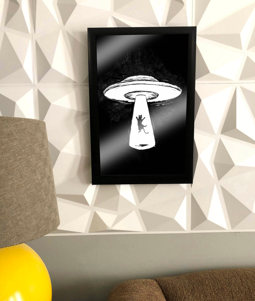 Poster, "UFO Cat" - Skinny Pete's Catnip