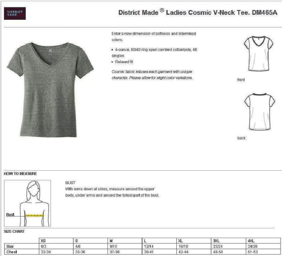 Ladies Red Frost " Happy Cat" V-Neck Tee - Skinny Pete's Catnip