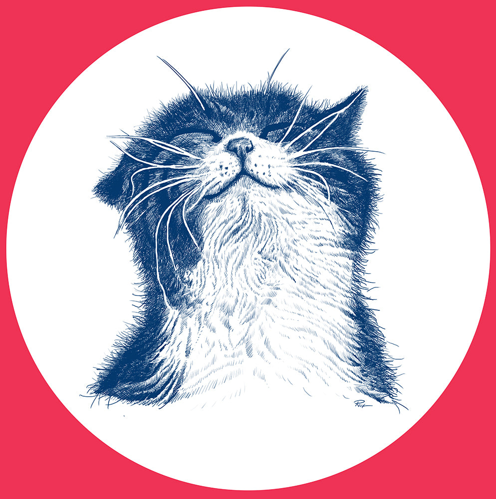 Ladies Red Frost " Happy Cat" Tank - Skinny Pete's Gourmet Catnip