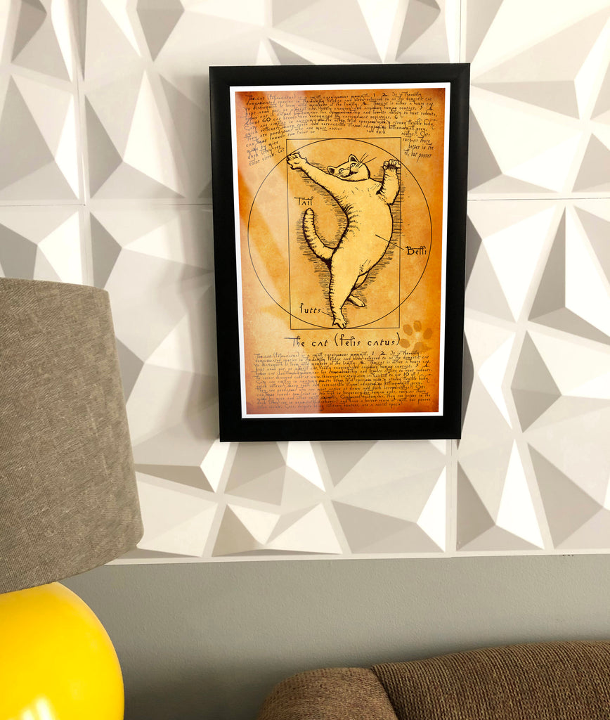 Poster, “Da Vinci Cat” - Skinny Pete's Gourmet Catnip