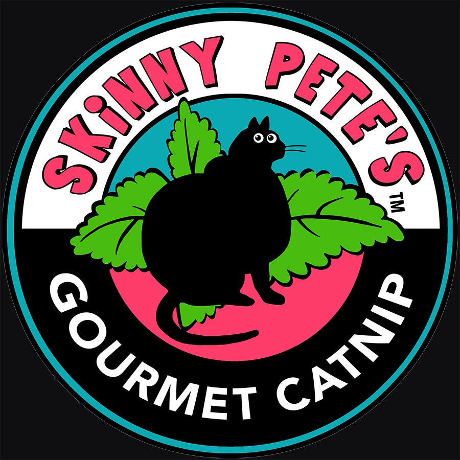 "Skinny Pete's Catnip Logo" Black Tee for him - Skinny Pete's Catnip