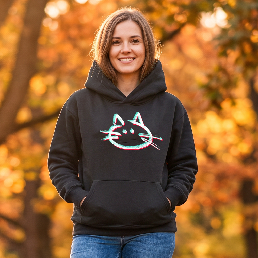 Premium Unisex "3D Cat" Pull Over Hoodie