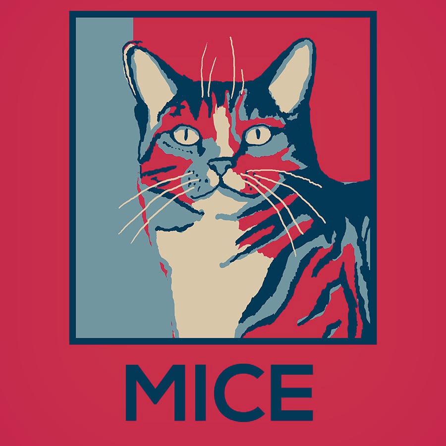 Bella-Canvas "MICE" Red Frost Tee for her - Skinny Pete's Catnip